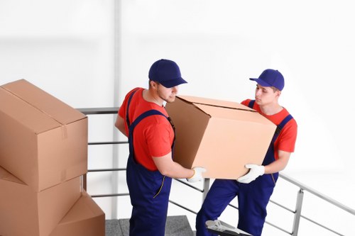 Removal van loading reusable furniture for recycling and donation in Streatham