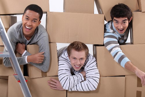 Furniture and boxes being moved from a local Streatham property