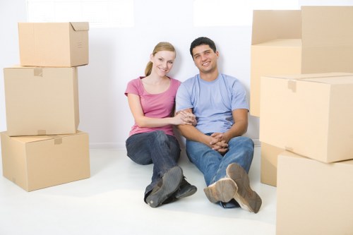 Commercial moving service handling office equipment in Streatham