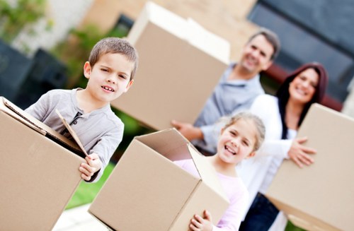 Removal van loading for a Streatham house move