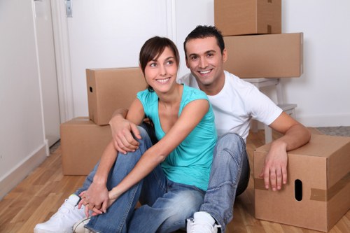 Packed moving van ready for a Streatham house removal