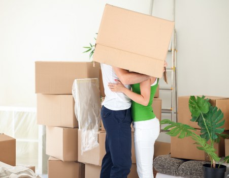 Careful packing inside a removal van Streatham