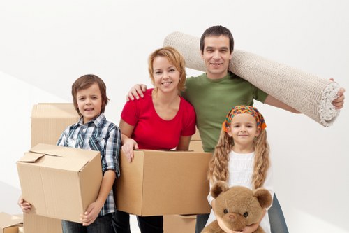 Removal team loading household items for a Streatham move