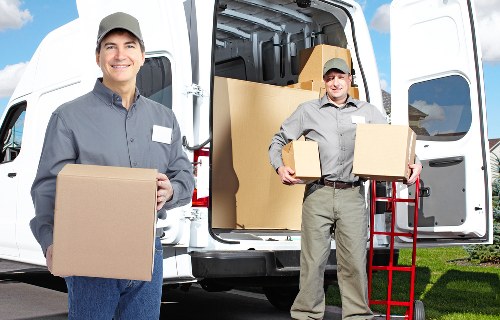 Residential moving day in Streatham with furniture transport