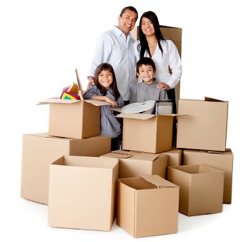 Secure loading of household items into a removal van