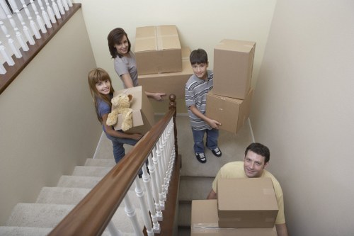 Local removal van service handling a property move in Streatham